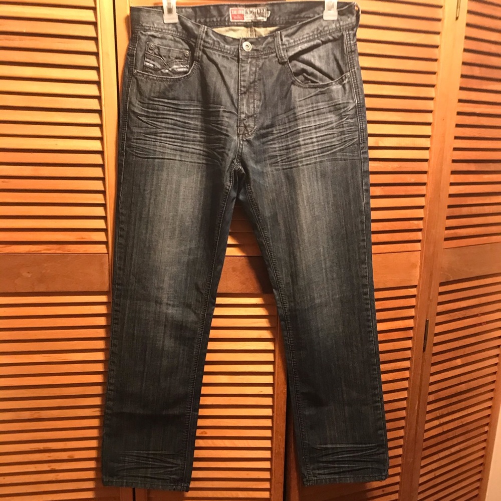 Xios Denim Wrinkled Blue Jeans